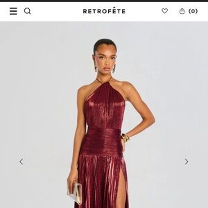 BRAND NEW WITH TAGS Retrofête Thalia dress in Port